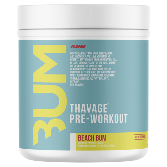 RAW Nutrition CBUM Thavage Pre-Workout | 40 Serves | 11 Flavours