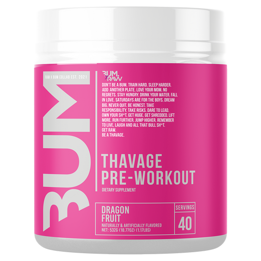 RAW Nutrition CBUM Thavage Pre-Workout | 40 Serves | 11 Flavours