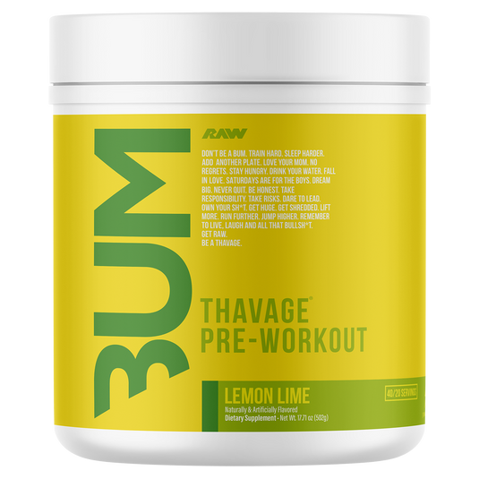 RAW Nutrition CBUM Thavage Pre-Workout | 40 Serves | 11 Flavours