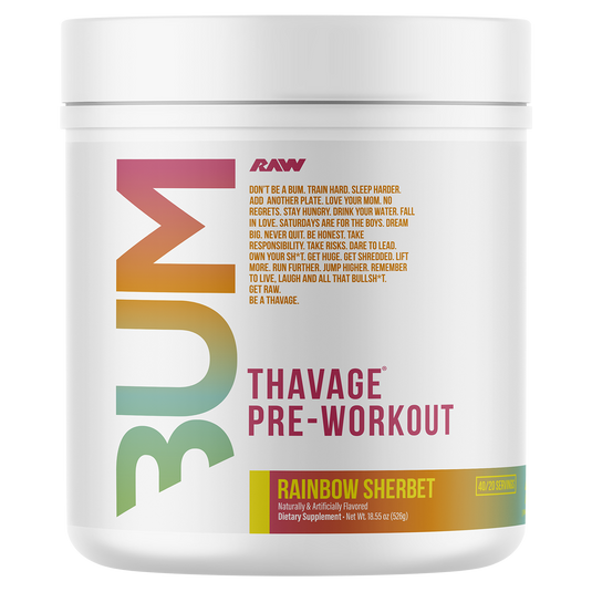 RAW Nutrition CBUM Thavage Pre-Workout | 40 Serves | 11 Flavours
