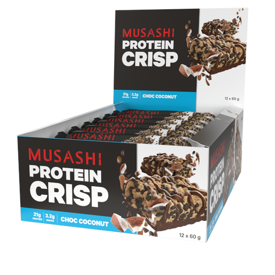 MUSASHI Protein Crisp 60g - Box of 12