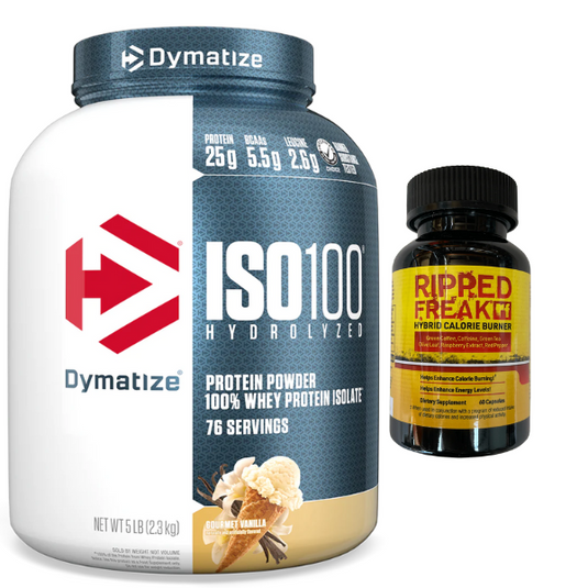 DYMATIZE ISO100 Isolate Protein | 5lb | + FREE Ripped Freak (Valued at $59.95)