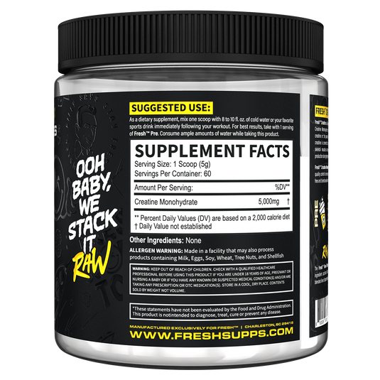 FRESH Supps Creatine Monohydrate | 60 Serves