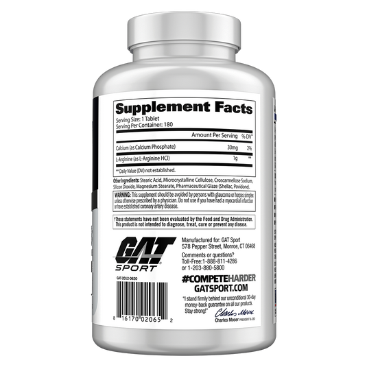 GAT Sport Essentials L-Arginine - 180 Tablets