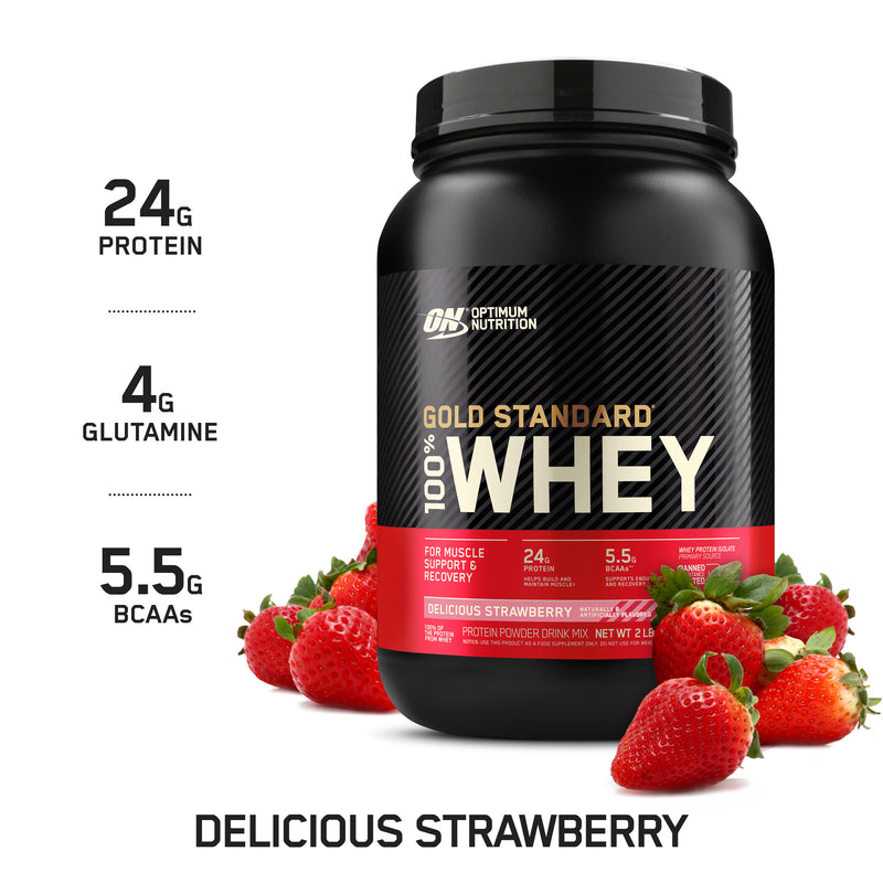 Load image into Gallery viewer, Optimum Nutrition Gold Standard 100% Whey Protein - 909g
