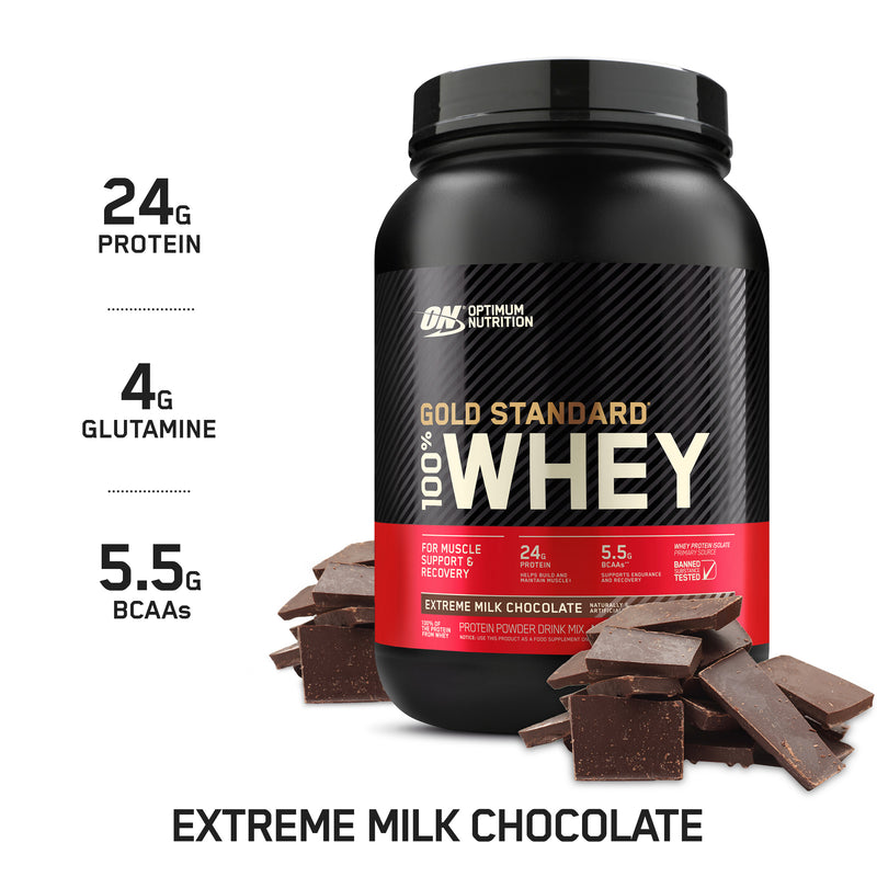 Load image into Gallery viewer, Optimum Nutrition Gold Standard 100% Whey Protein - 909g
