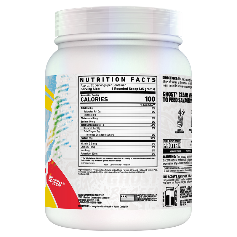 Load image into Gallery viewer, GHOST Lifestyle Clear Whey Isolate | 1lb (20 Serve)
