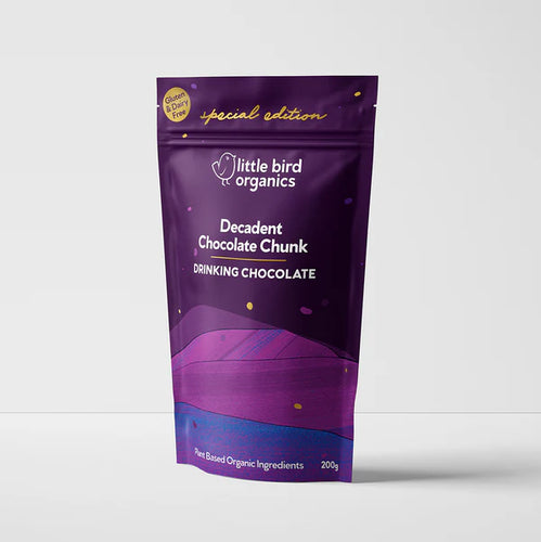 Decadent Chocolate Chunk Drinking Chocolate by Little Bird Organics | 200g