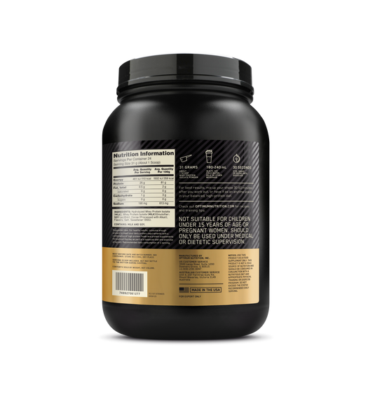 OPTIMUM NUTRITION Gold Standard 100% Isolate Protein - 24 Serves