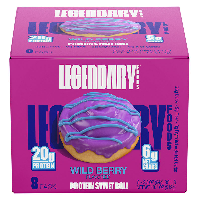 Load image into Gallery viewer, Legendary Foods Protein Sweet Roll | 67g x 8
