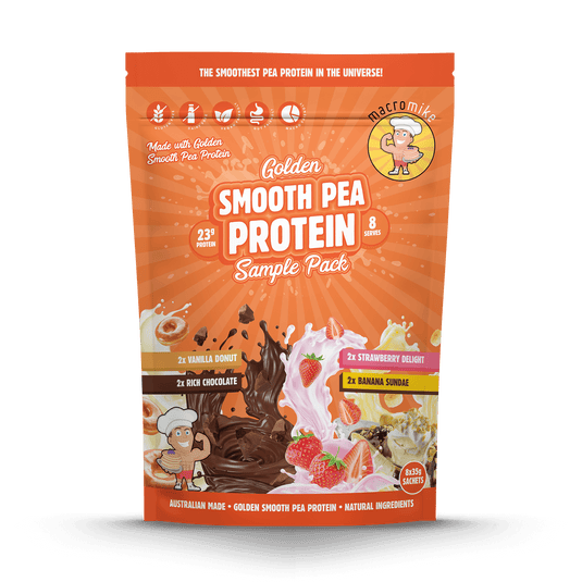 Macro Mike Golden Smooth Pea Protein - Nut Free Plant Protein | 23g Per Serve