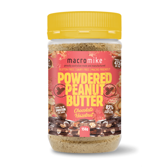 Macro Mike Powdered Peanut Butter - High Protein, 85% Less Fat | 156g