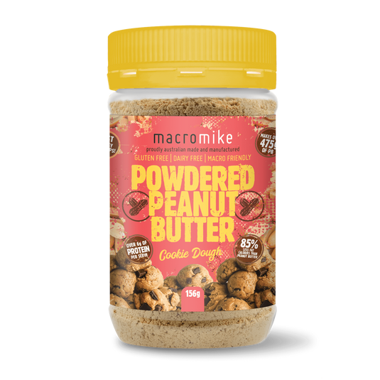 Macro Mike Powdered Peanut Butter - High Protein, 85% Less Fat | 156g