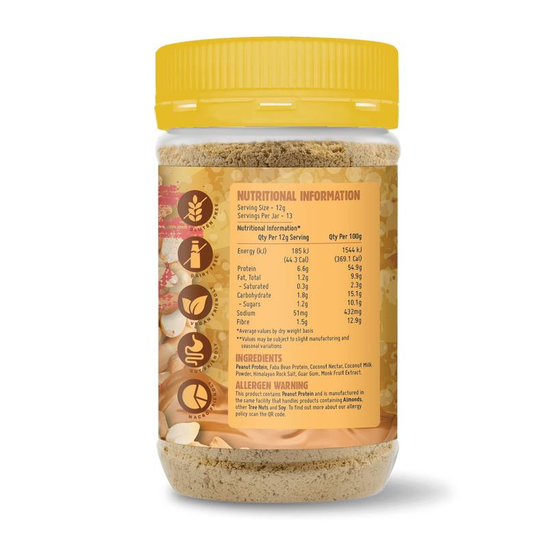 Load image into Gallery viewer, Macro Mike Powdered Peanut Butter - High Protein, 85% Less Fat | 156g
