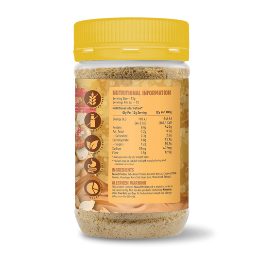 Macro Mike Powdered Peanut Butter - High Protein, 85% Less Fat | 156g