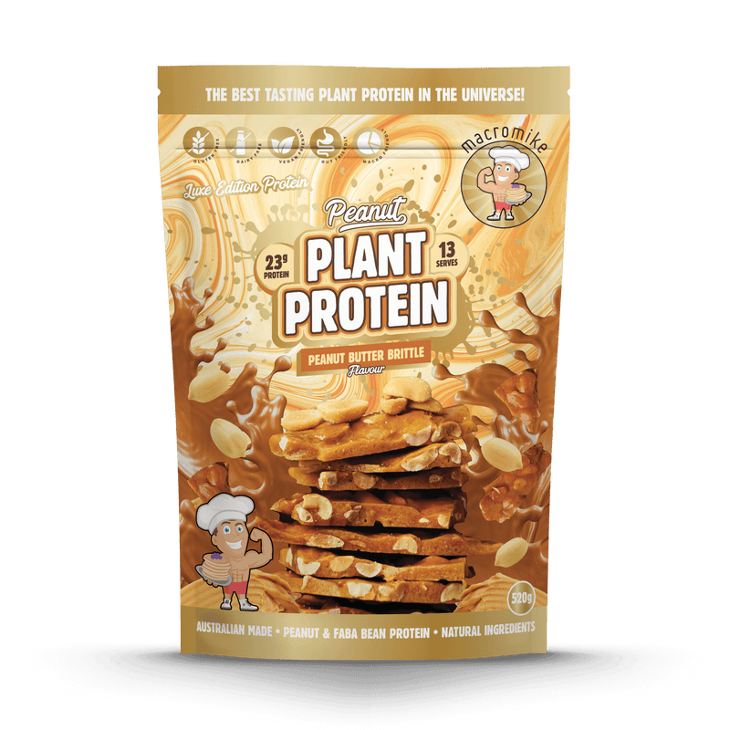 Load image into Gallery viewer, Macro Mike Luxe Peanut Plant Protein - Roasted Peanut &amp; Faba Bean | 22g Protein | 520g
