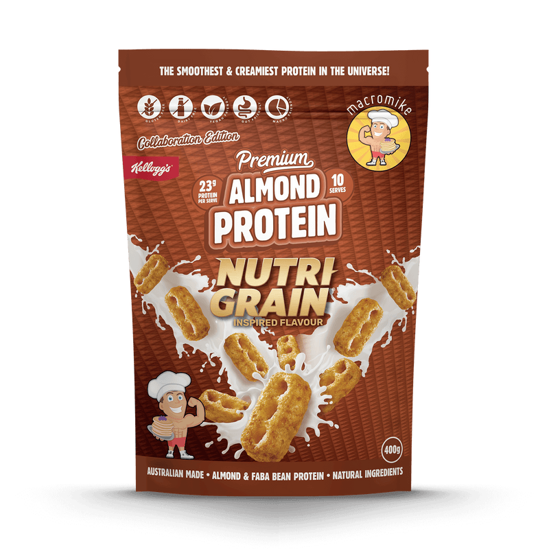 Load image into Gallery viewer, Macro Mike x Kellogg's Premium Almond Plant Protein - Coco Pops, Nutri-Grain &amp; Froot Loops
