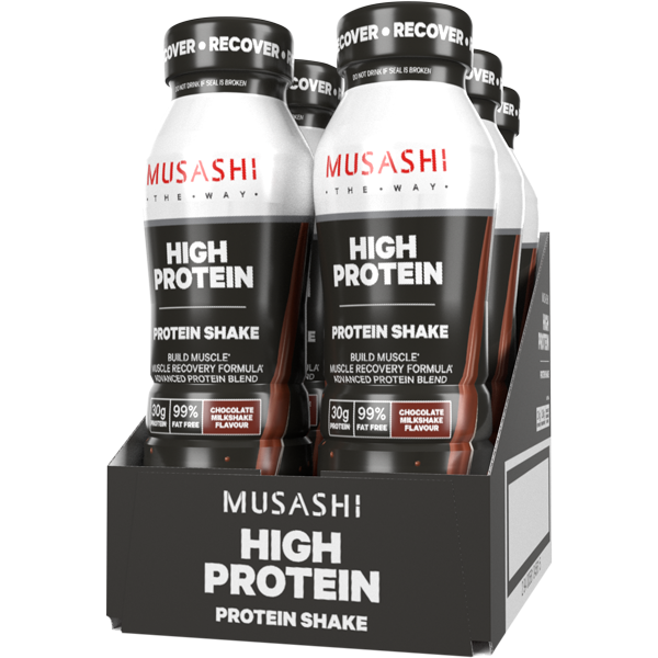 Load image into Gallery viewer, MUSASHI High Protein Shake 375ml - Box of 6
