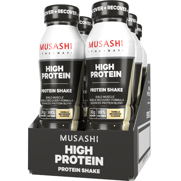 Load image into Gallery viewer, MUSASHI High Protein Shake 375ml - Box of 6
