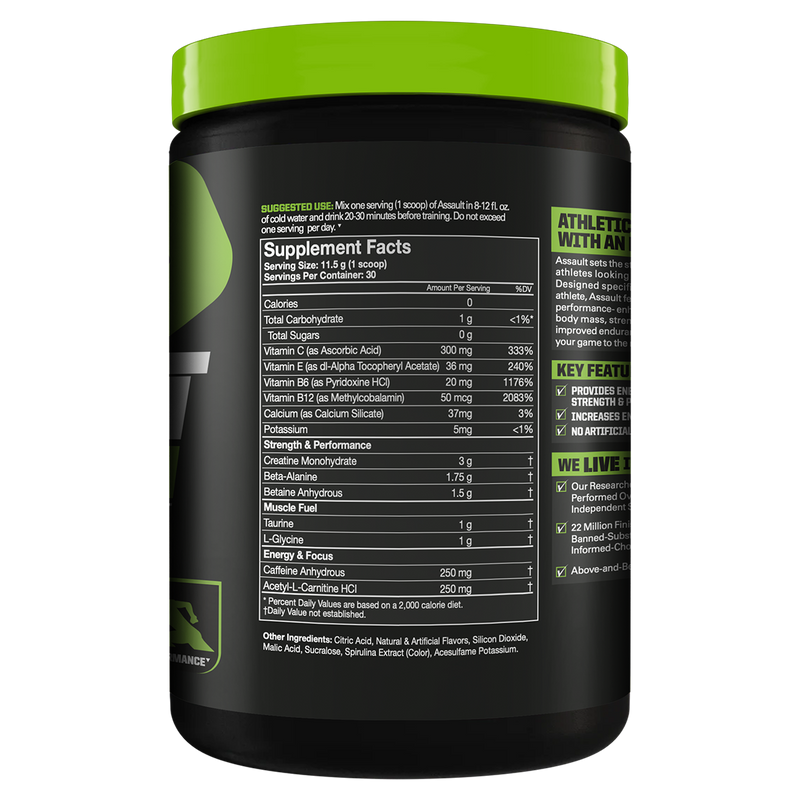 Load image into Gallery viewer, MusclePharm Assault Sport Pre-Workout | 30 Serve
