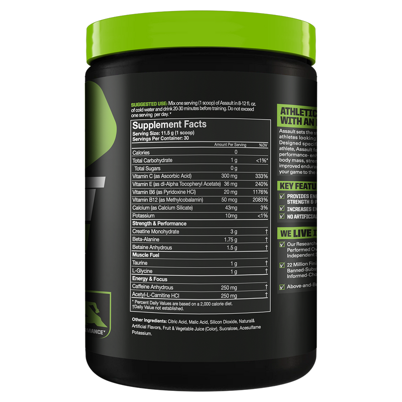 Load image into Gallery viewer, MusclePharm Assault Sport Pre-Workout | 30 Serve
