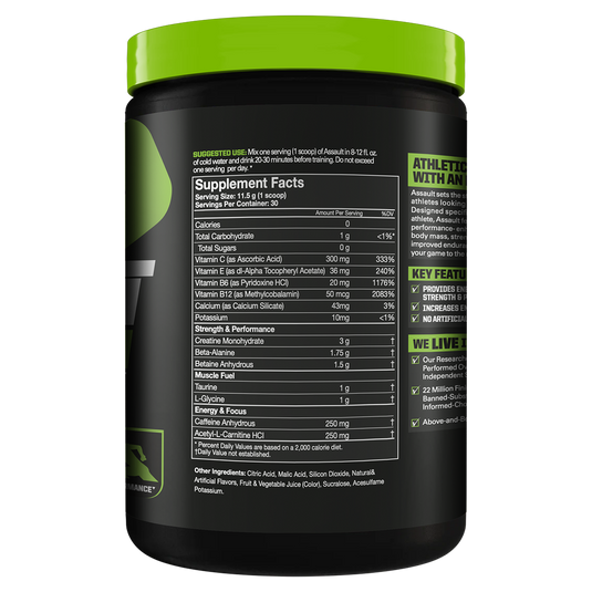 MusclePharm Assault Sport Pre-Workout | 30 Serve