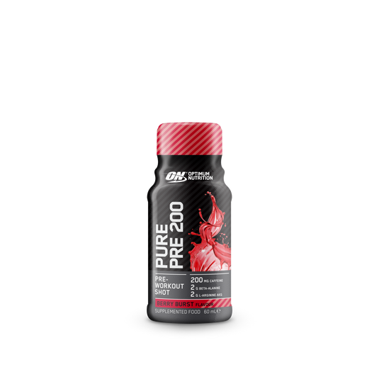 OPTIMUM NUTRITION Pure Pre 200 Pre-Workout Shot - 60ml x 12