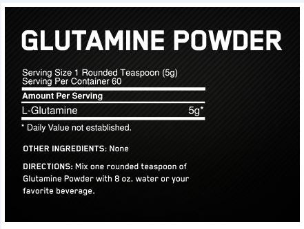 OPTIMUM NUTRITION Glutamine Powder - 300g