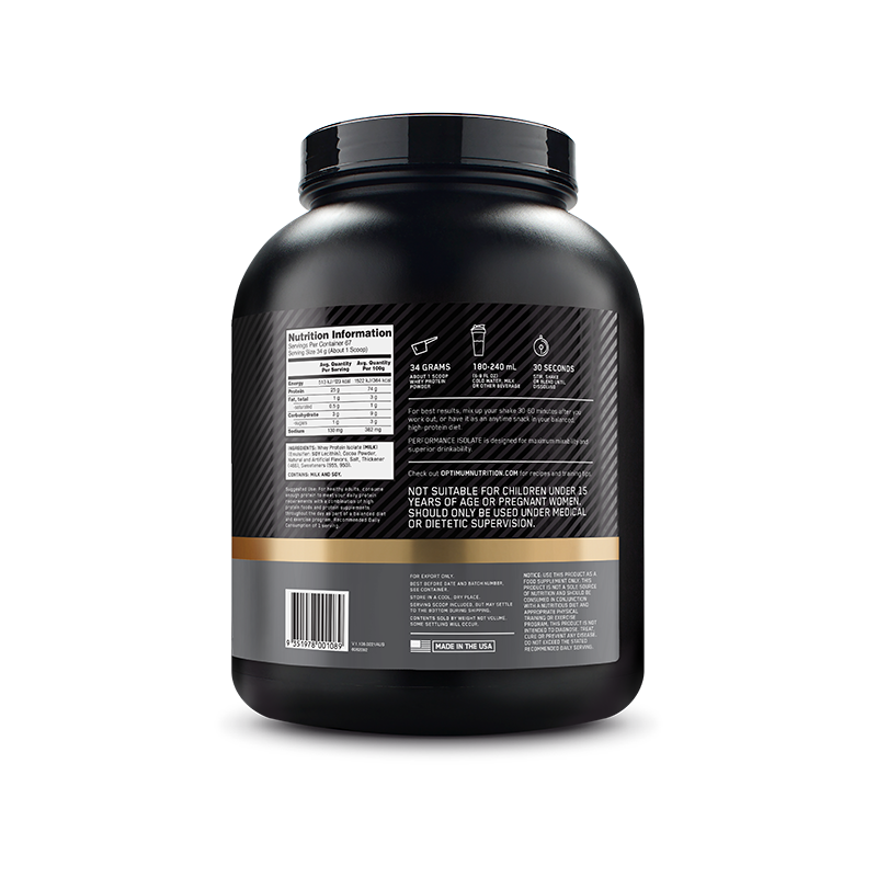 Load image into Gallery viewer, OPTIMUM NUTRITION Performance Isolate Protein - 2.28kg
