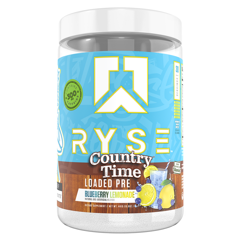 Load image into Gallery viewer, Ryse Country Time Loaded Pre supplement container on a white background
