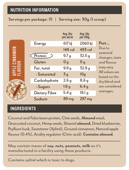 Protein Bircher Muesli by Snack'n | 450g | 15 Serves