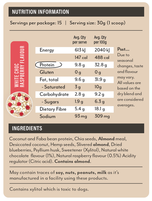 Protein Bircher Muesli by Snack'n | 450g | 15 Serves