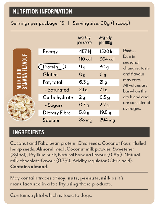 Protein Breakfast - Instant Porridge by Snack'n | 15 Serves