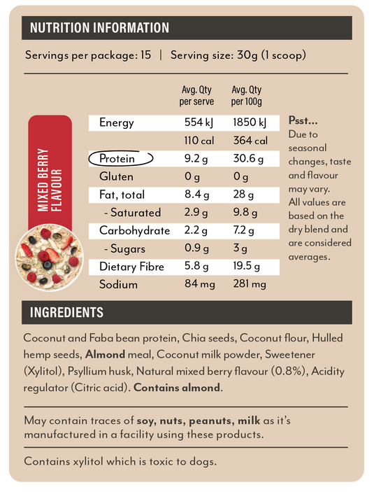 Protein Breakfast - Instant Porridge by Snack'n | 15 Serves