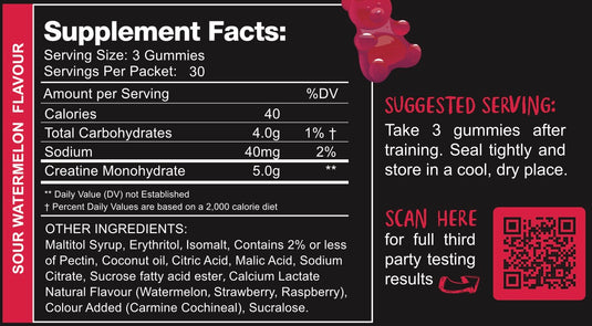 Swoleys Creatine Gummy Bears | 5g Creatine