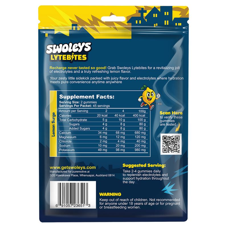 Load image into Gallery viewer, Swoleys LyteBites Electrolyte Gummies | Chewable Hydration
