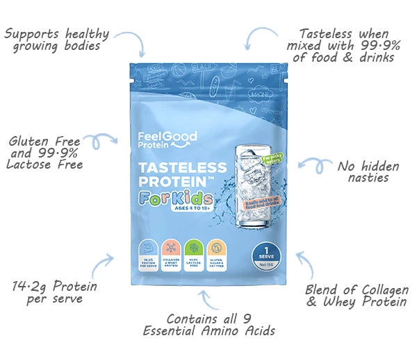 Load image into Gallery viewer, Tasteless Protein For Kids (Collagen &amp; Whey) | 6 Pack Sample
