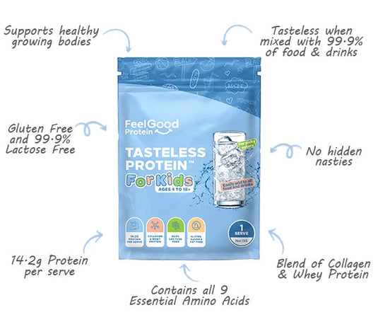 Tasteless Protein For Kids (Collagen & Whey) | 6 Pack Sample