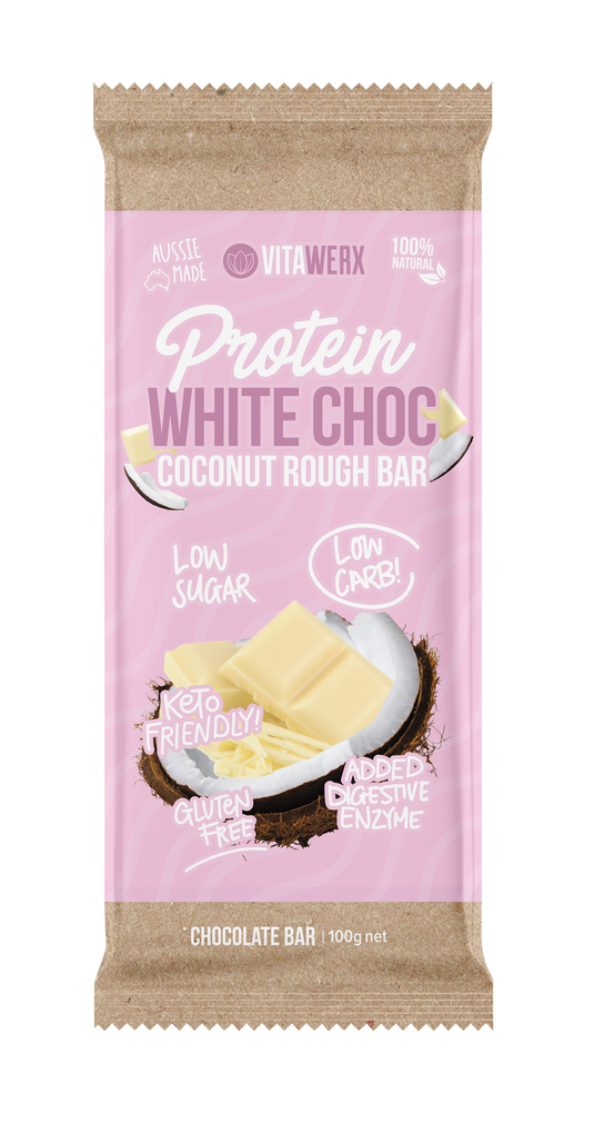 VITAWERX White Chocolate Protein Bars | 100g x 12