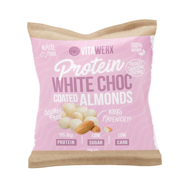 Load image into Gallery viewer, VITAWERX Protein White Chocolate Nuts | 60g x 10
