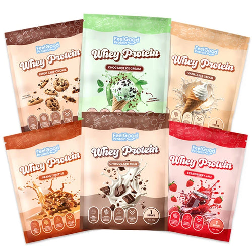 Feel Good Whey Protein 6 Sample Packs