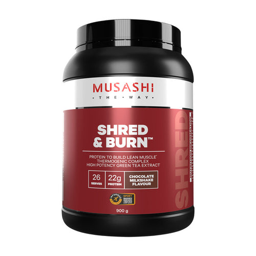 MUSASHI Shred & Burn Protein Powder - 900g