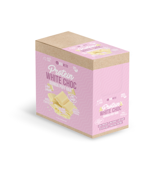 VITAWERX White Chocolate Protein Bars | 100g x 12
