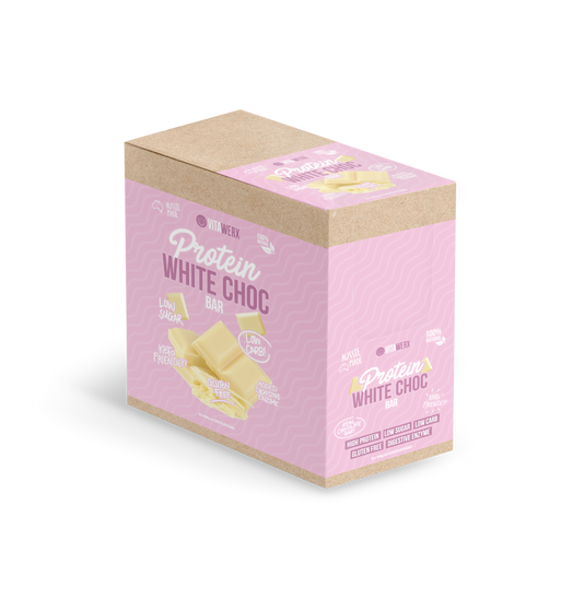 VITAWERX White Chocolate Protein Bars | 100g x 12