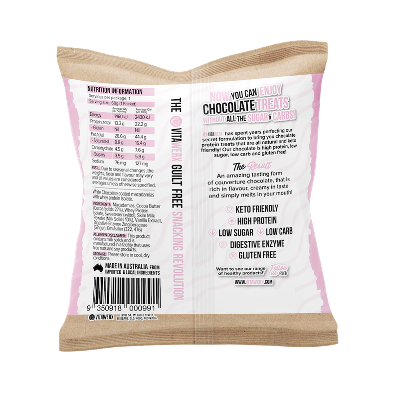 Load image into Gallery viewer, VITAWERX Protein White Chocolate Nuts | 60g x 10
